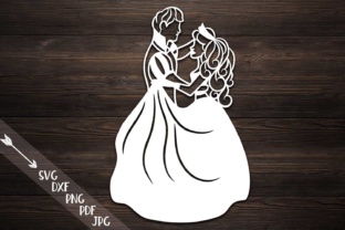 Cinderella Paper Cutting Template, Bride and Groom: A Strategic Tool for Creative Projects