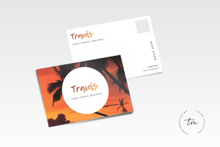 Travel Postcard: A Modern Concept Business Card for Professional Impact
