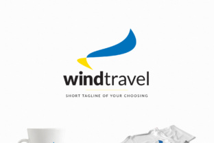 Wind Travel - a Travel Agency Logo: A Versatile and Professional Branding Solution